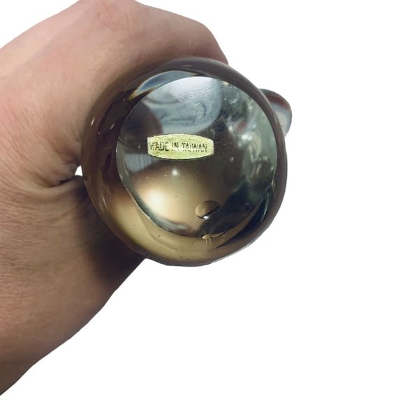 Glass Art Clear Glass Sitting Baby Elephant Trunk Up Figurine - Picture 5 of 8